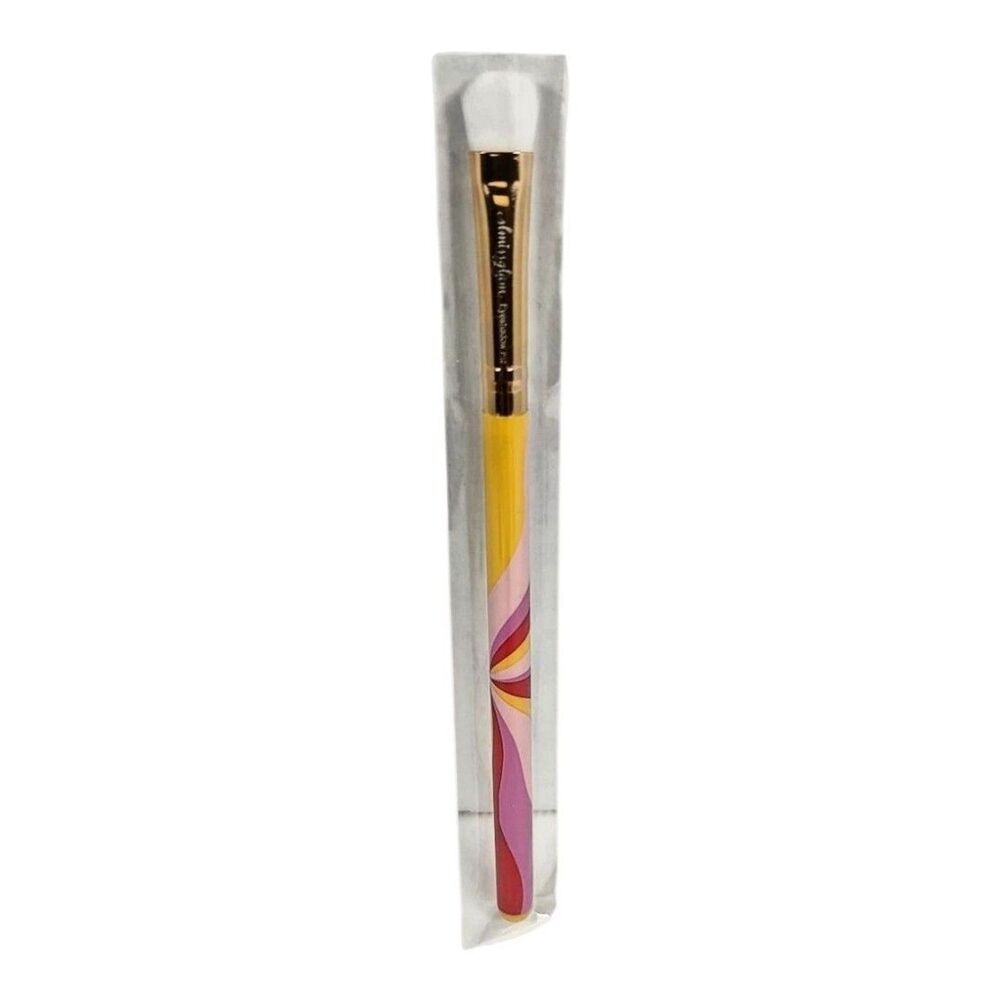 SLMISSGLAM Eyeshadow P12 Makeup Brush Colorless Rhinestone Accents Multicolored